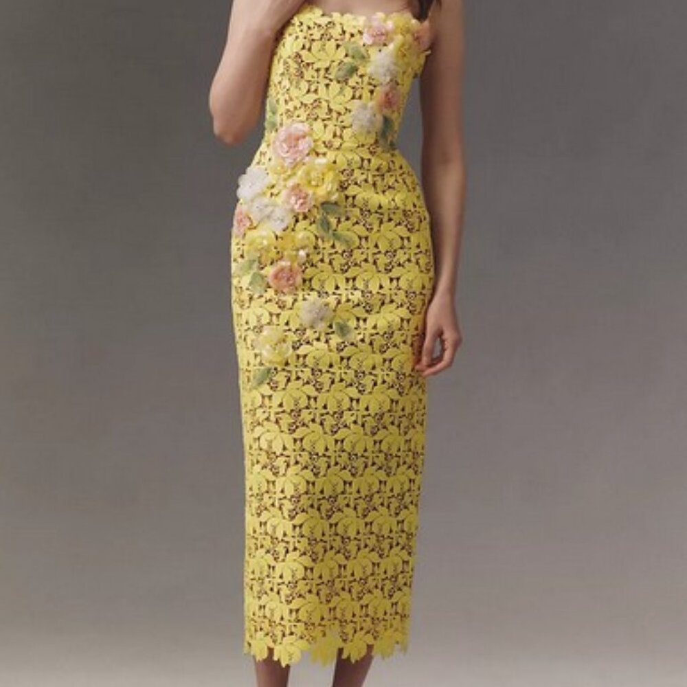 Helsi Georgia Straight-Neck Floral Midi Dress